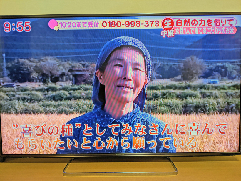 自然栽培米農家桑原とも子テレビ出演