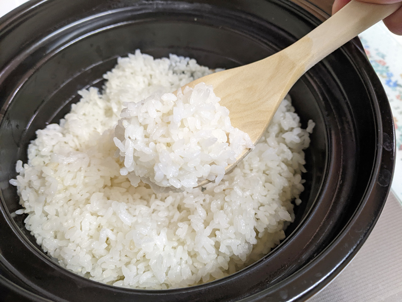 桑原自然栽培米のご飯