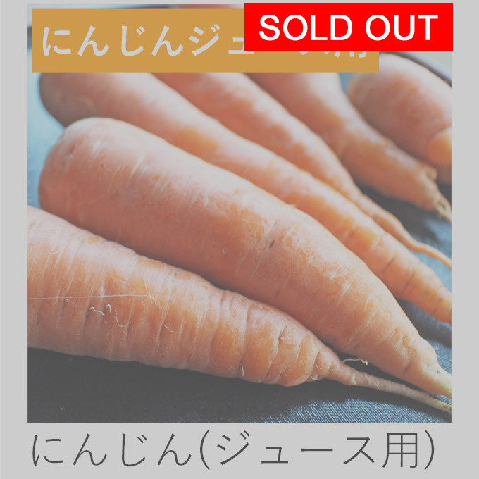 自然栽培にんじん(ジュース用)