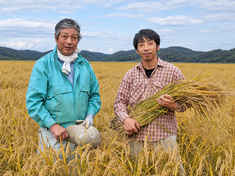 筋田親子の自然栽培米